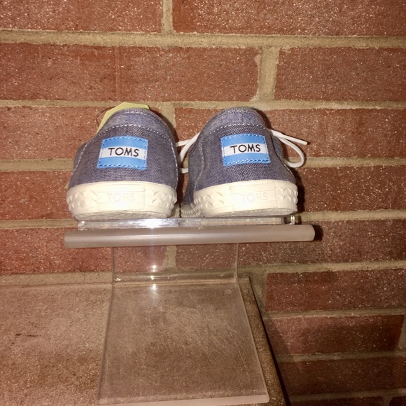 Toms youth denim lace up size 5Y casual comfort - Picture 3 of 7